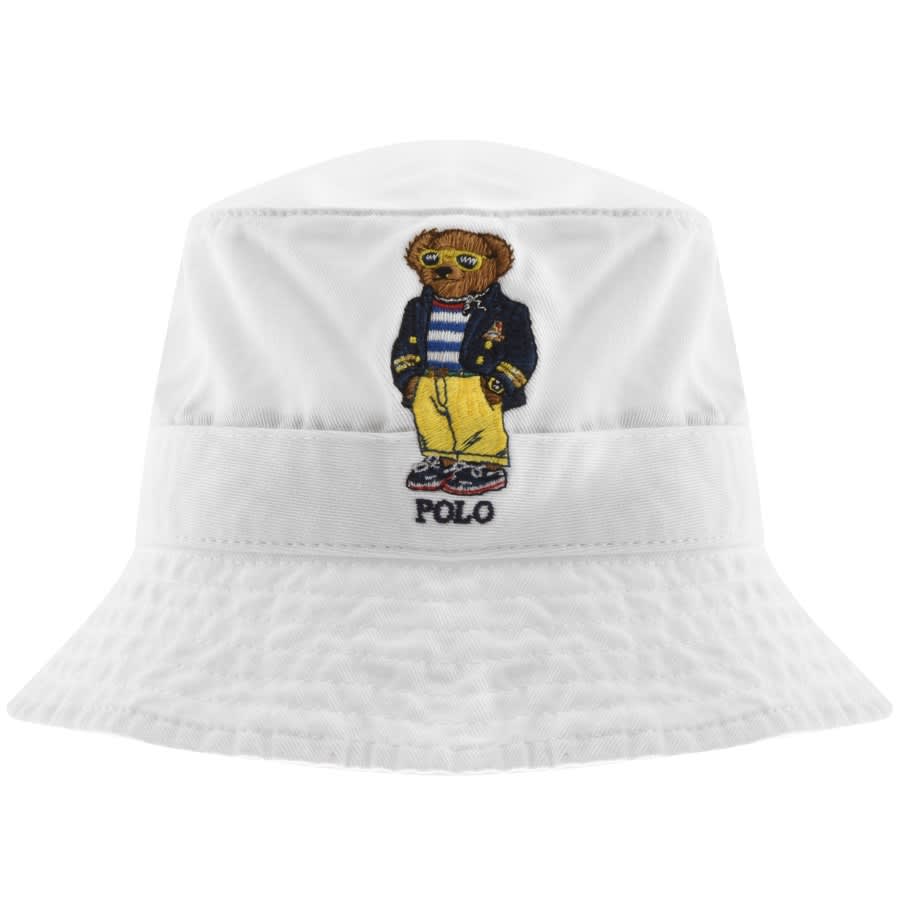 Alternative Image for ProductRalph Lauren Polo Bear Bucket Hat White1